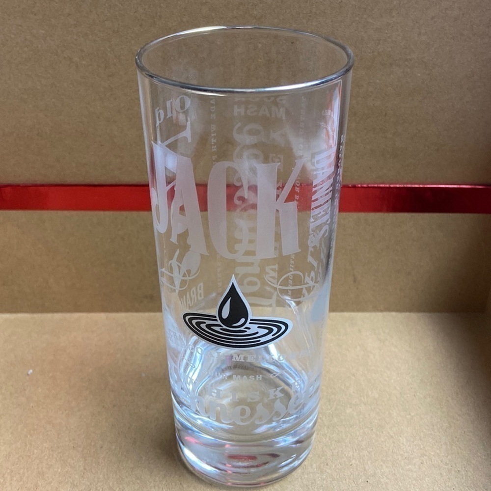 Jack Daniels Old No. 2 Tennessee Whiskey Sour Mash Etched 6" Highball Glass